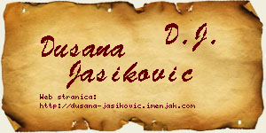Dušana Jasiković vizit kartica